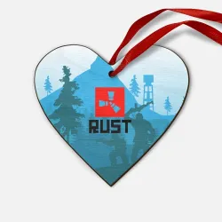 Деревянная игрушка Сердце Выживалка Раст