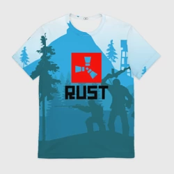 Мужская футболка 3D Выживалка Раст