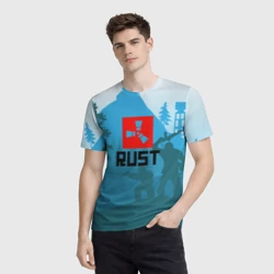 Мужская футболка 3D Выживалка Раст - фото 2