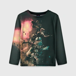 Детский лонгслив 3D Моя банда Раст