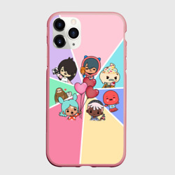 Чехол для iPhone 11 Pro Max матовый Toca Boca world Heroes Тока бока