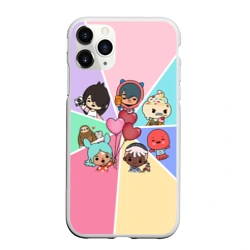 Чехол для iPhone 11 Pro Max матовый Toca Boca world Heroes Тока бока