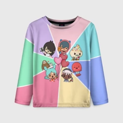 Детский лонгслив 3D Toca Boca world Heroes Тока бока