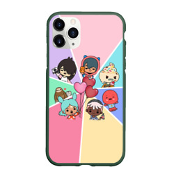 Чехол для iPhone 11 Pro матовый Toca Boca world Heroes Тока бока