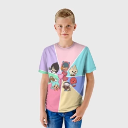 Детская футболка 3D Toca Boca world Heroes Тока бока - фото 2