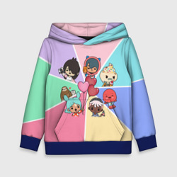 Детская толстовка 3D Toca Boca world Heroes Тока бока