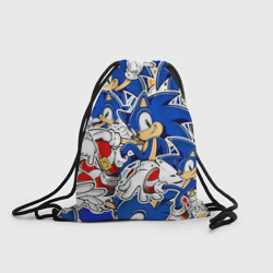 Рюкзак-мешок 3D Sonic паттерн Соник