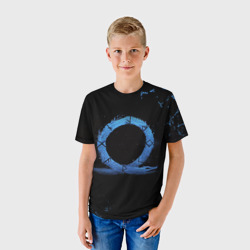 Детская футболка 3D God of war logo эмблема Рагнарёк - фото 2