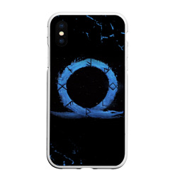 Чехол для iPhone XS Max матовый God of war logo эмблема Рагнарёк