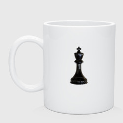 Кружка керамическая Шахматная фигура Чёрный король