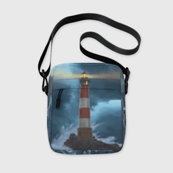 Сумка через плечо 3D Ночной маяк