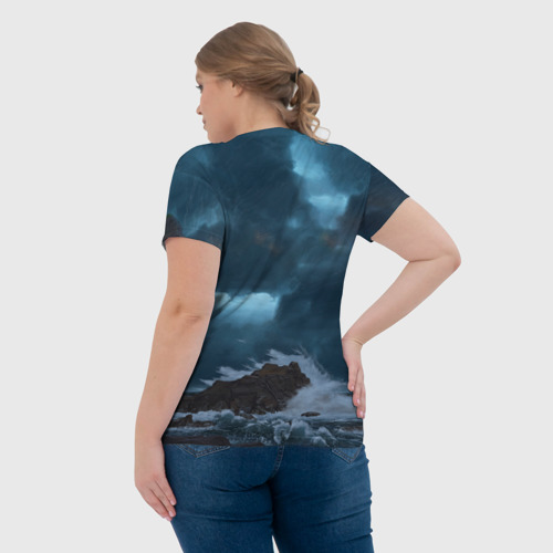 Женская футболка 3D Ночной маяк, цвет 3D печать - фото 7