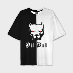 Мужская футболка oversize 3D Pit Bull боец