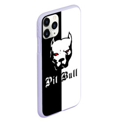 Чехол для iPhone 11 Pro матовый Pit Bull боец - фото 2