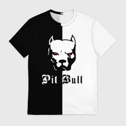 Мужская футболка 3D Pit Bull боец