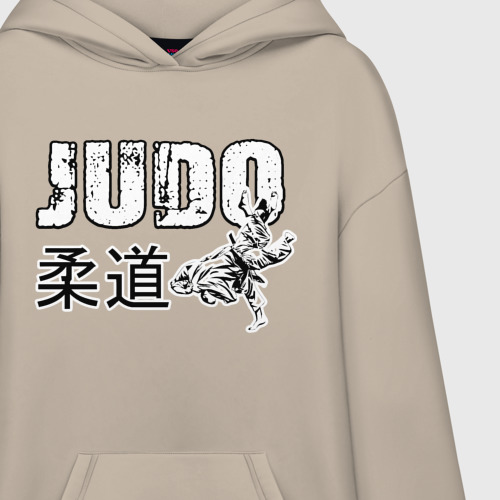 Худи SuperOversize хлопок Style Judo, цвет миндальный - фото 3