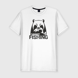 Мужская футболка хлопок Slim Русская рыбалка 4