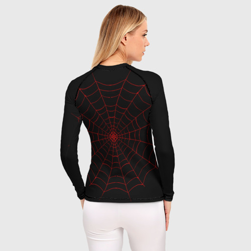 Женский рашгард 3D Красно белый паук, цвет 3D печать - фото 4
