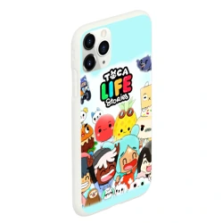 Чехол для iPhone 11 Pro Max матовый Toca Boca Тока Бока все персонажи игры - фото 2
