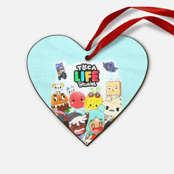 Деревянная игрушка Сердце Toca Boca Тока Бока все персонажи игры