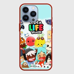 Чехол для iPhone 13 Pro Toca Boca Тока Бока все персонажи игры