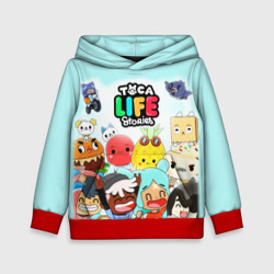 Детская толстовка 3D Toca Boca Тока Бока все персонажи игры