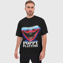 Мужская футболка oversize 3D Poppy Playtime Хагги Вагги - фото 2