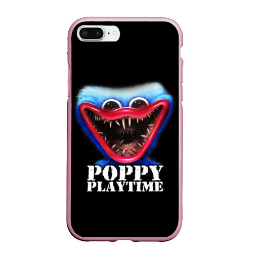 Чехол для iPhone 7Plus/8 Plus матовый Poppy Playtime Хагги Вагги, цвет розовый