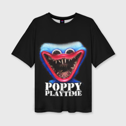 Женская футболка oversize 3D Poppy Playtime Хагги Вагги