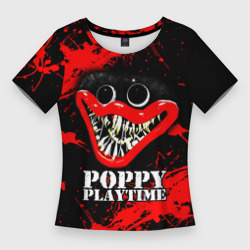 Женская футболка 3D Slim Хагги Вагги Poppy Playtime