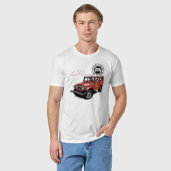 Мужская футболка хлопок Toyota Land Cruiser Retro - фото 2