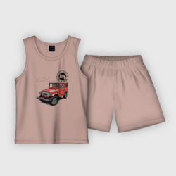 Детская пижама с шортами хлопок Toyota Land Cruiser Retro