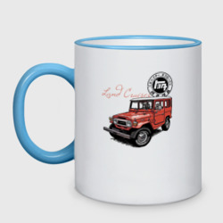 Кружка двухцветная Toyota Land Cruiser Retro