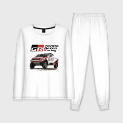 Женская пижама с лонгсливом хлопок Toyota Gazoo racing team, Finland motorsport