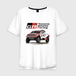 Мужская футболка хлопок Oversize Toyota Gazoo racing team, Finland motorsport