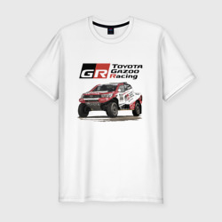 Мужская футболка хлопок Slim Toyota Gazoo racing team, Finland motorsport