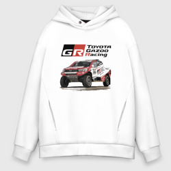 Мужское худи Oversize хлопок Toyota Gazoo racing team, Finland motorsport