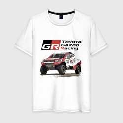 Мужская футболка хлопок Toyota Gazoo racing team, Finland motorsport