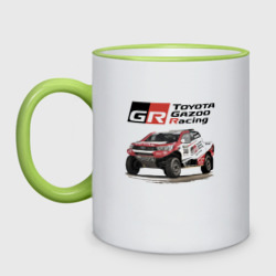 Кружка двухцветная Toyota Gazoo racing team, Finland motorsport