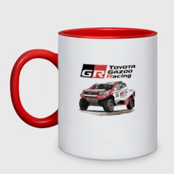 Кружка двухцветная Toyota Gazoo racing team, Finland motorsport