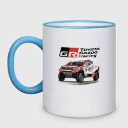 Кружка двухцветная Toyota Gazoo racing team, Finland motorsport