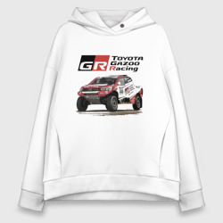 Женское худи Oversize хлопок Toyota Gazoo racing team, Finland motorsport