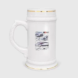 Кружка пивная Toyota Gazoo racing - sketch
