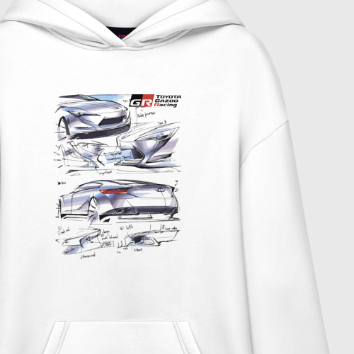 Худи SuperOversize хлопок Toyota Gazoo racing - sketch - фото 3