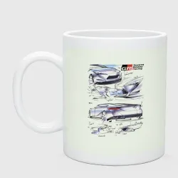 Кружка керамическая Toyota Gazoo racing - sketch