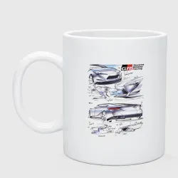 Кружка керамическая Toyota Gazoo racing - sketch