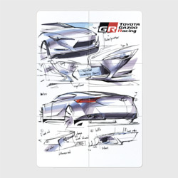 Магнитный плакат 2Х3 Toyota Gazoo racing - sketch