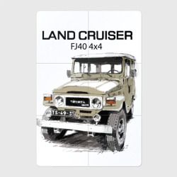 Магнитный плакат 2Х3 Toyota Land Cruiser FJ 40 4X4 sketch
