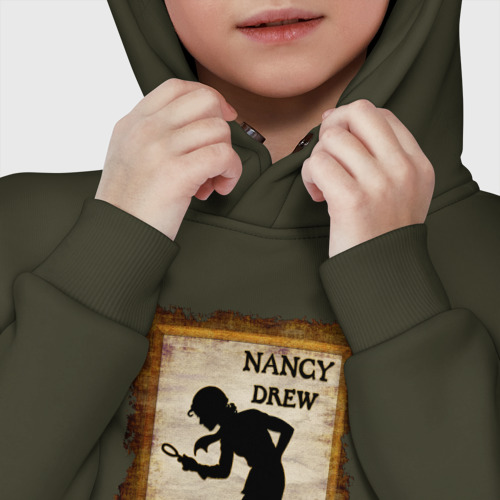 Детское худи Oversize хлопок Нэнси Дрю Nancy Drew, цвет хаки - фото 7
