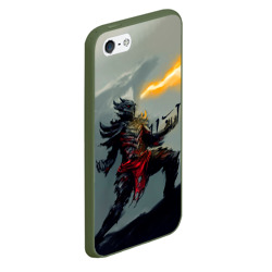 Чехол для iPhone 5/5S матовый Dragonborne is here - фото 2